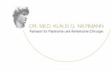 Logo Facharzt für Plastische und Ästhetische Chirurgie : Dr. med. Klaus G. Niermann, Praxis für ästhetisch-plastische Chirurgie, , Wiesbaden